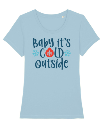 Baby Its Cold Outside Sky Blue