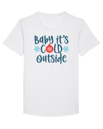 Baby Its Cold Outside Tricou mânecă scurtă guler larg Bărbat Skater