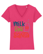Milk for Santa Tricou mânecă scurtă guler V Damă Evoker