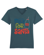 Milk for Santa Tricou mânecă scurtă guler V Bărbat Presenter