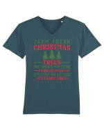 Farm Fresh Xmas Trees Tricou mânecă scurtă guler V Bărbat Presenter