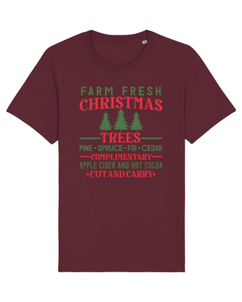 Farm Fresh Xmas Trees Burgundy