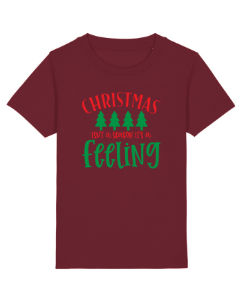 Christmas is a feeling Burgundy