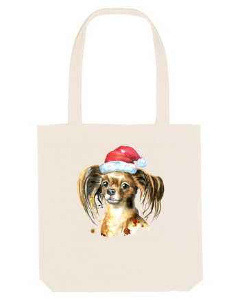 Cute Dog Santa Hat Natural