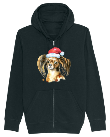 Cute Dog Santa Hat Black