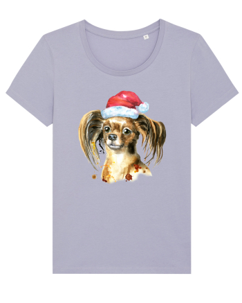 Cute Dog Santa Hat Lavender