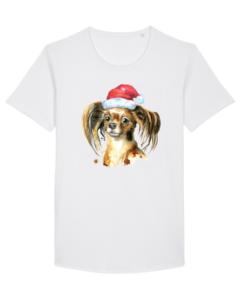 Cute Dog Santa Hat White