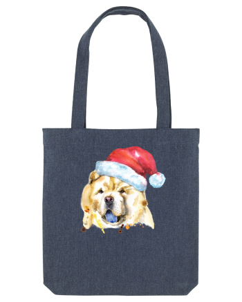 Chow Chow Santa Midnight Blue