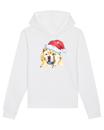 Chow Chow Santa White