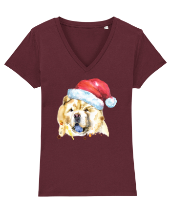 Chow Chow Santa Burgundy