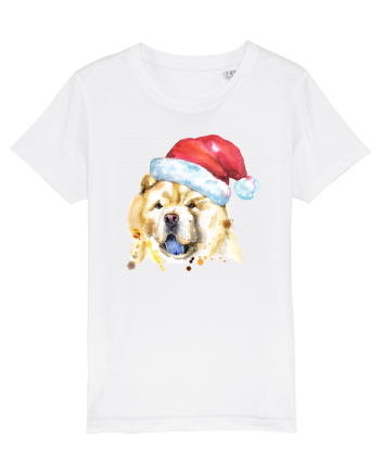 Chow Chow Santa White