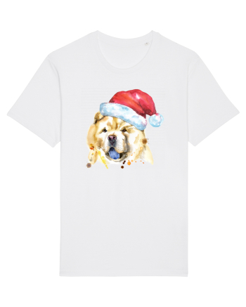 Chow Chow Santa White