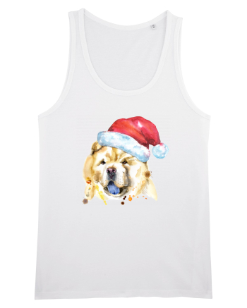 Chow Chow Santa White