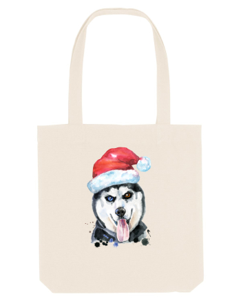 Husky Santa Hat Natural