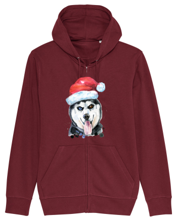 Husky Santa Hat Burgundy