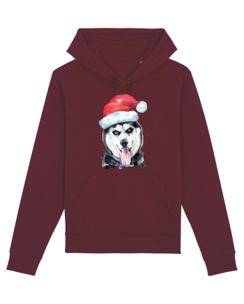 Husky Santa Hat Burgundy