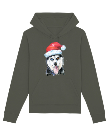 Husky Santa Hat Khaki