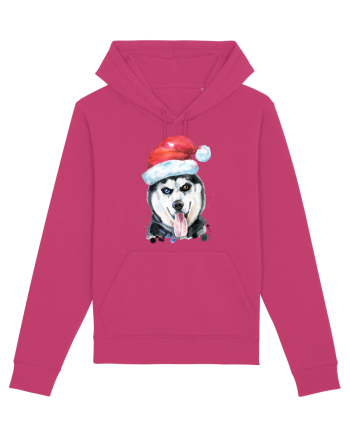 Husky Santa Hat Raspberry