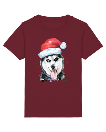 Husky Santa Hat Burgundy