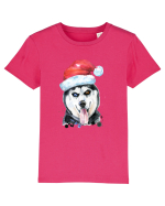 Husky Santa Hat Tricou mânecă scurtă  Copii Mini Creator