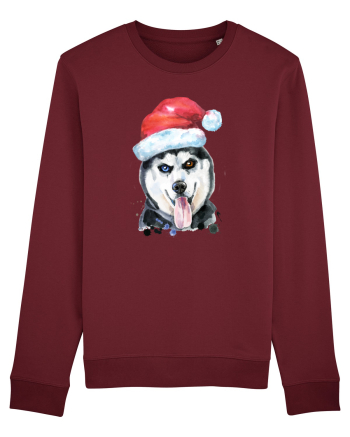 Husky Santa Hat Burgundy