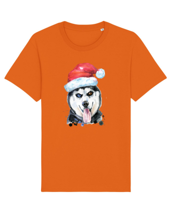 Husky Santa Hat Bright Orange