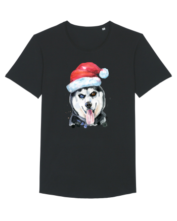 Husky Santa Hat Black