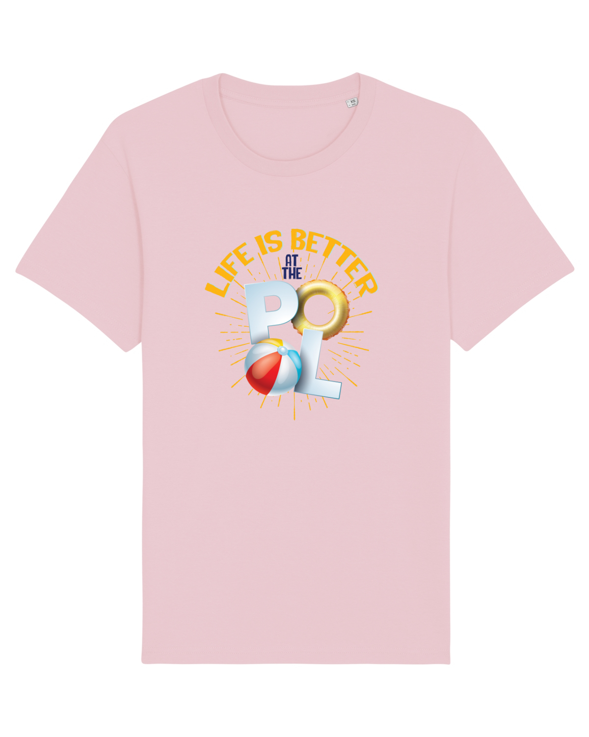Tricou mânecă scurtă Unisex Rocker Cotton Pink