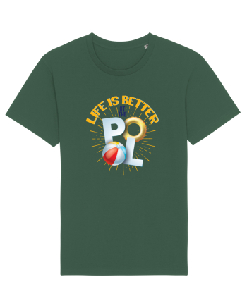 Life is better at the Pool Bottle Green
