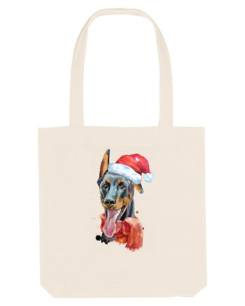 Doberman Santa Hat Natural