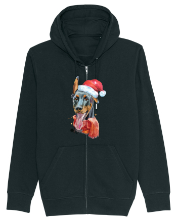Doberman Santa Hat Black