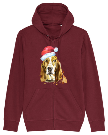 Droopy Dog Santa Hat Burgundy
