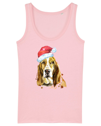 Droopy Dog Santa Hat Cotton Pink