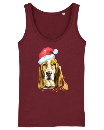 Droopy Dog Santa Hat Burgundy