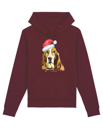 Droopy Dog Santa Hat Burgundy