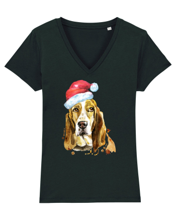 Droopy Dog Santa Hat Black