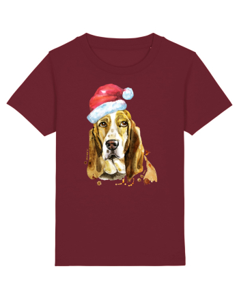 Droopy Dog Santa Hat Burgundy