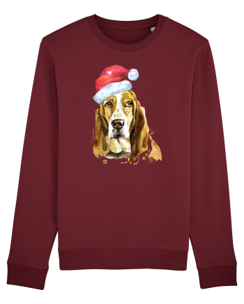 Droopy Dog Santa Hat Burgundy