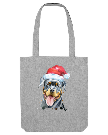 Rottweiler Santa Hat Heather Grey