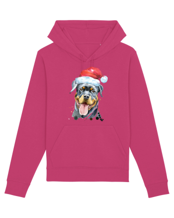 Rottweiler Santa Hat Raspberry