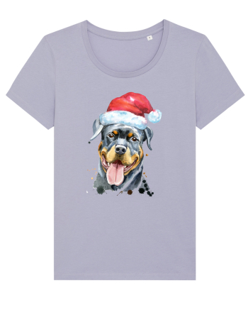 Rottweiler Santa Hat Lavender