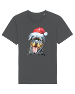 Rottweiler Santa Hat Tricou mânecă scurtă Unisex Rocker