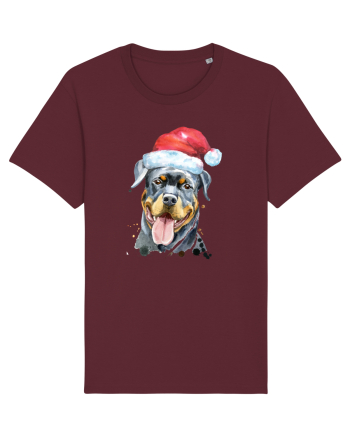 Rottweiler Santa Hat Burgundy