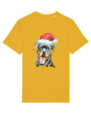 Rottweiler Santa Hat Spectra Yellow