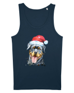 Rottweiler Santa Hat Maiou Bărbat Runs