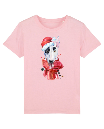 Bullterrier Santa Hat Cotton Pink