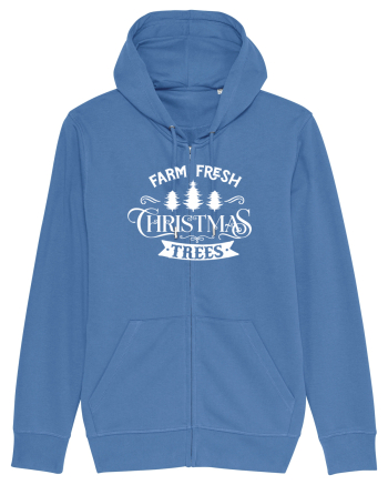Farm Fresh Trees White Bright Blue