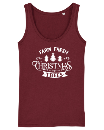 Farm Fresh Trees White Burgundy