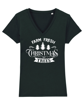 Farm Fresh Trees White Black