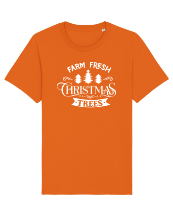 Farm Fresh Trees White Bright Orange